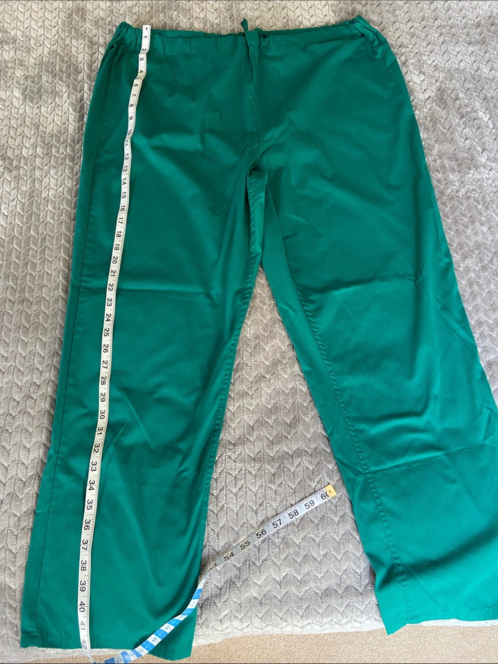 Men’s Large Green Drawstring Scrub Pants